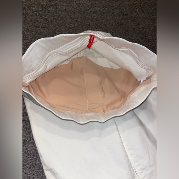 Spanx White Jeans with Elastic Waist Band Women’s Size XL - Picture 6 of 9